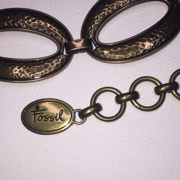 Fossil vintage chain metal belt 47” length - Picture 10 of 12